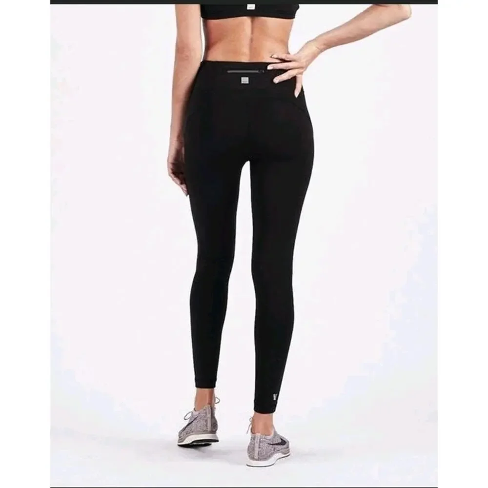 Vuori Women's Stride Performance Black Leggings, Size Small EUC - Picture 2 of 9